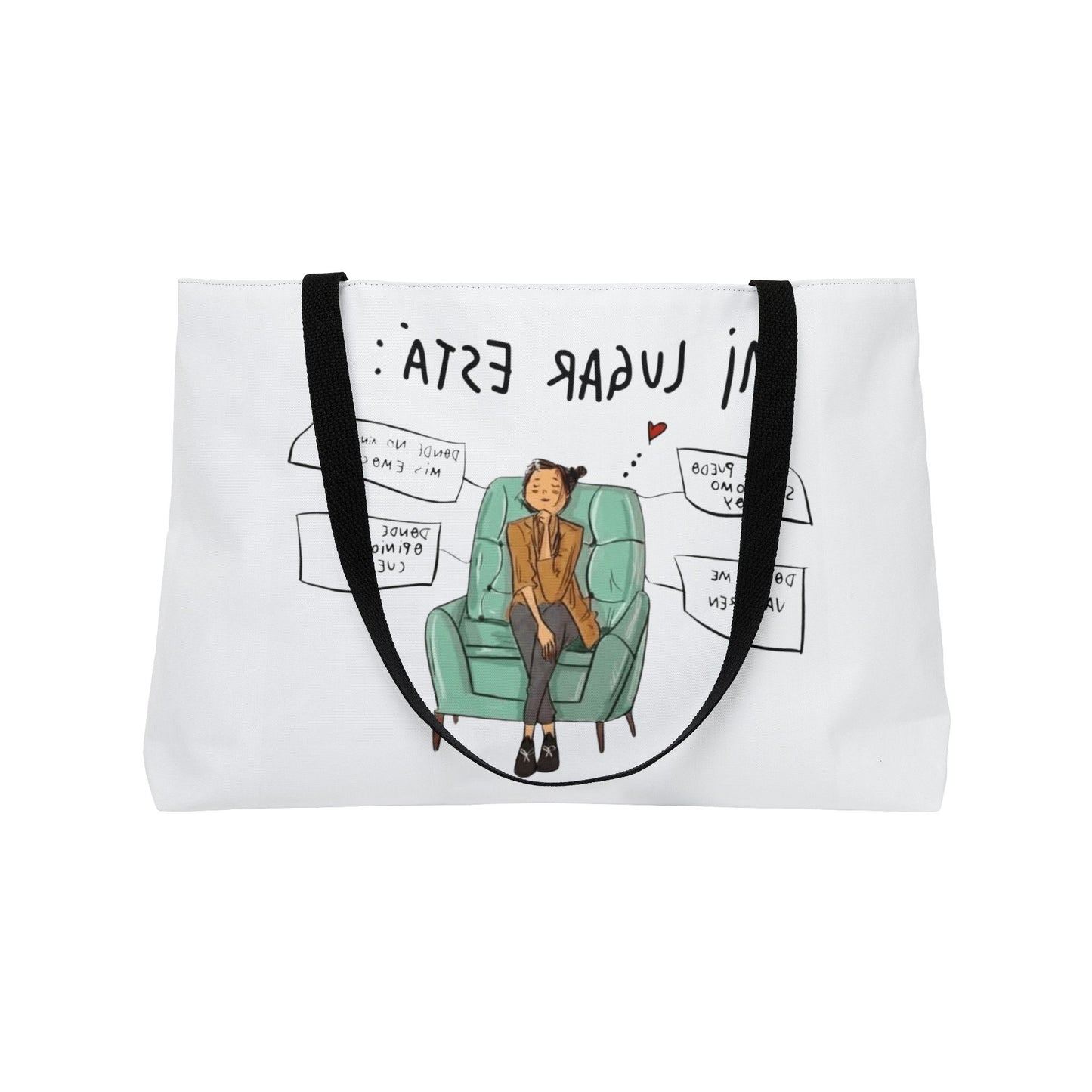 Lleva inspiración contigo a donde vayas Cozy Vibes Weekender Tote Bag | Perfect for Travel, Gifts, Beach Trips, or Everyday Use | Art-Inspired Carryall