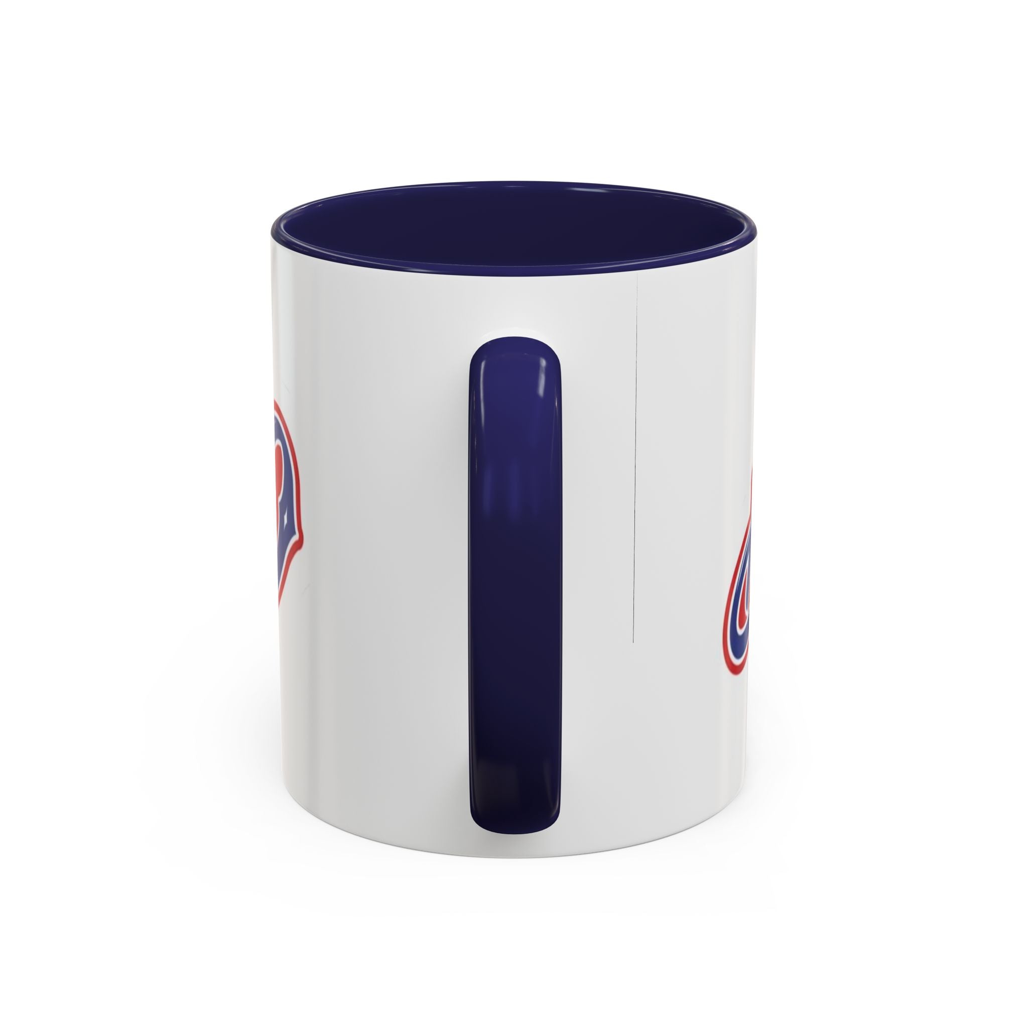 Puerto Rico Script Accent Coffee Mug — Retro Red & Blue 'Boricua' Design (11/15oz)