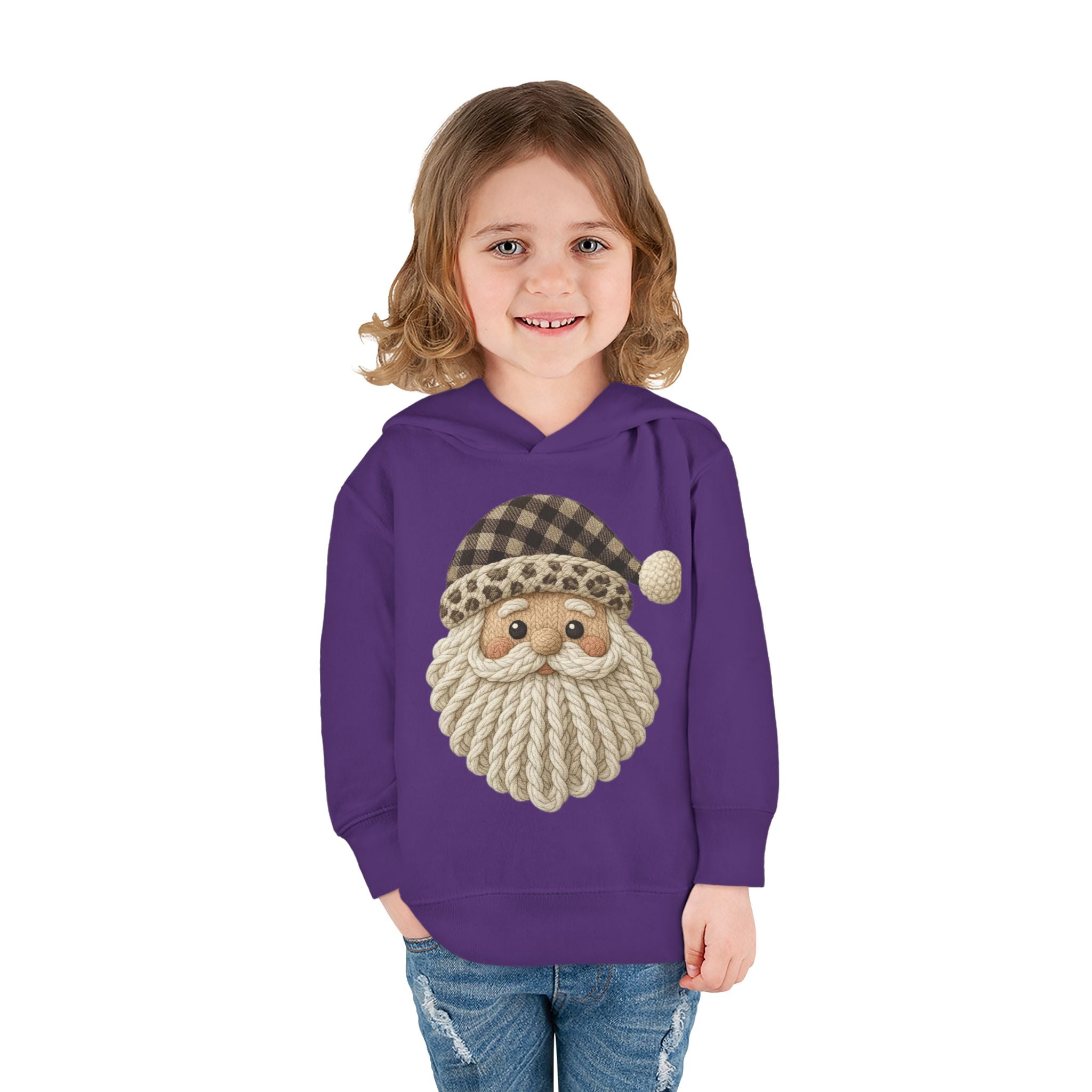 Toddler Hoodie  Cozy Plaid Santa Gnome Pullover