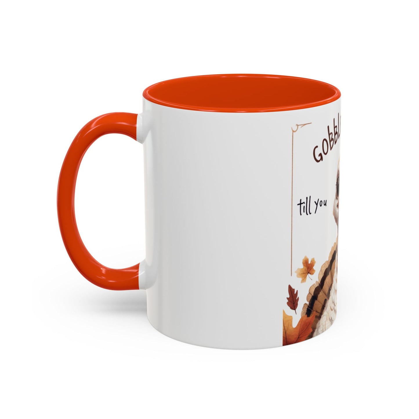 Mix cozy, aesthetic, and autumn-inspired sayings 🍁 Whimsical Thanksgiving Mug - Gobble Gobble Design