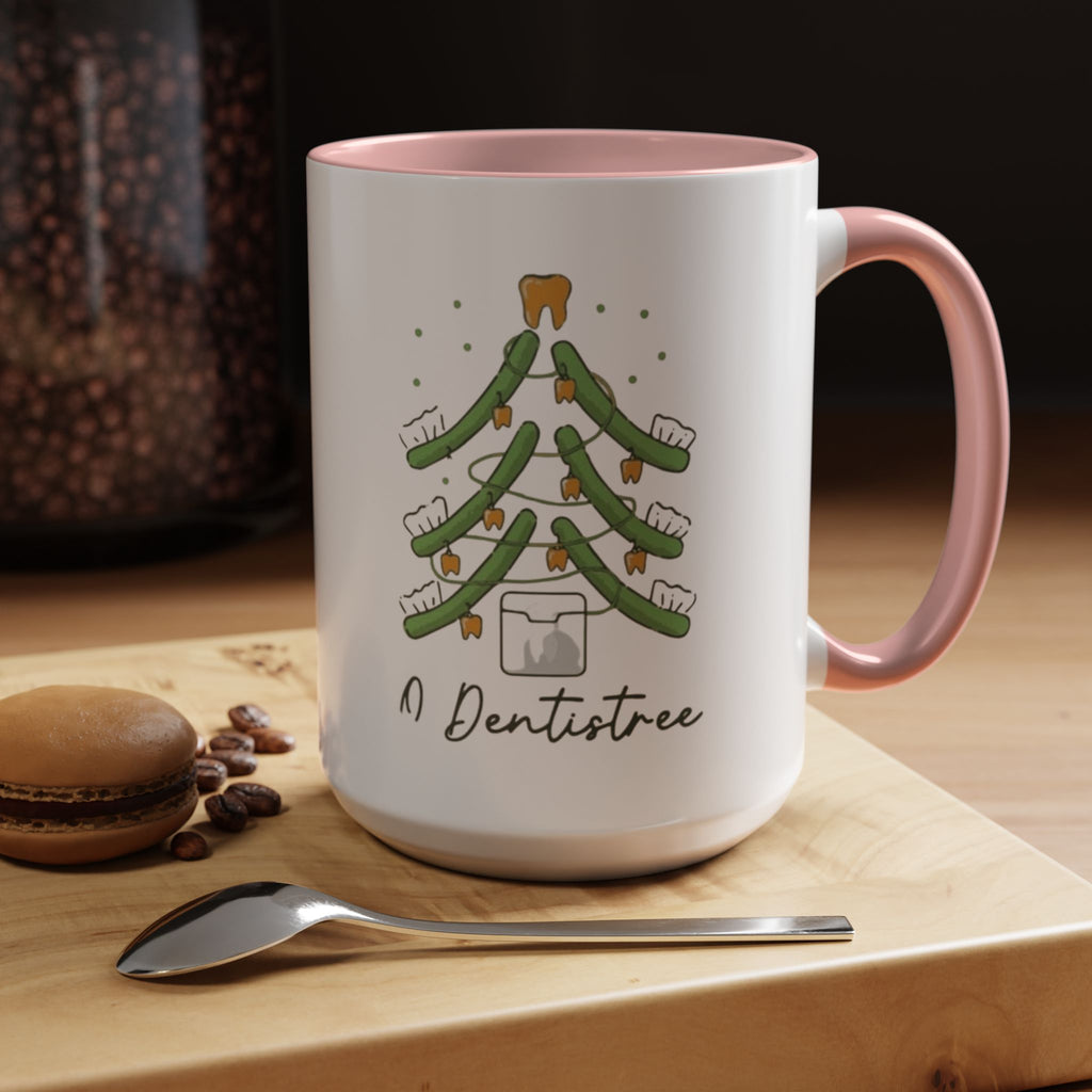 Dentist Christmas Mug - 'A Dentistree' Holiday Coffee Cup (11/15oz)