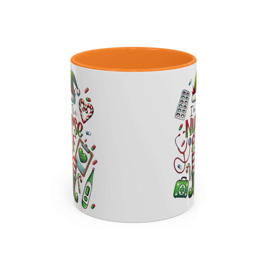 Nurse Elf Coffee Mug — Christmas Medical Holiday Gift (11oz & 15oz) Medical Christmas Mug