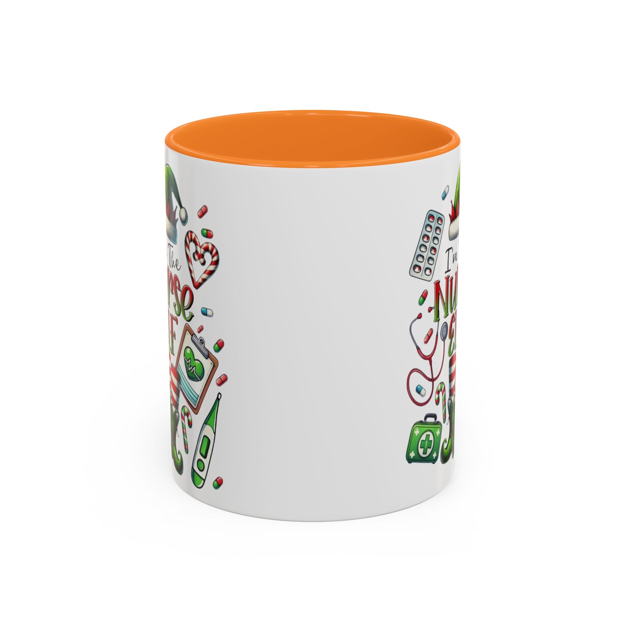 Nurse Elf Coffee Mug — Christmas Medical Holiday Gift (11oz & 15oz) Medical Christmas Mug