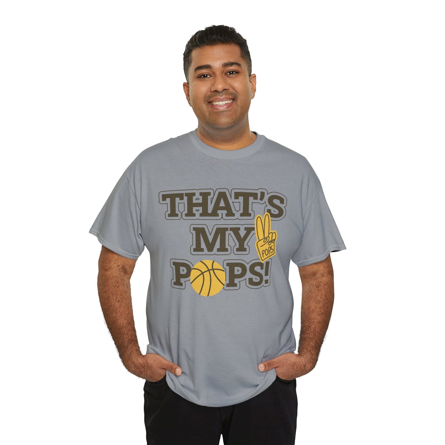Basketball Dad Tee, Unisex Heavy Cotton T-Shirt for Father's Day, Sports Gift, Father's Day Gift, Family Tee, Casual Wear