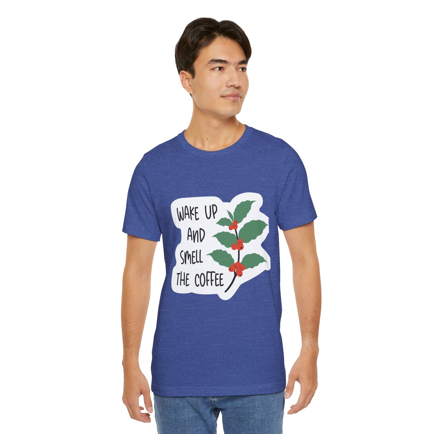 Wake Up and Smell the Coffee Tee  Coffee Plant Graphic T-Shirt