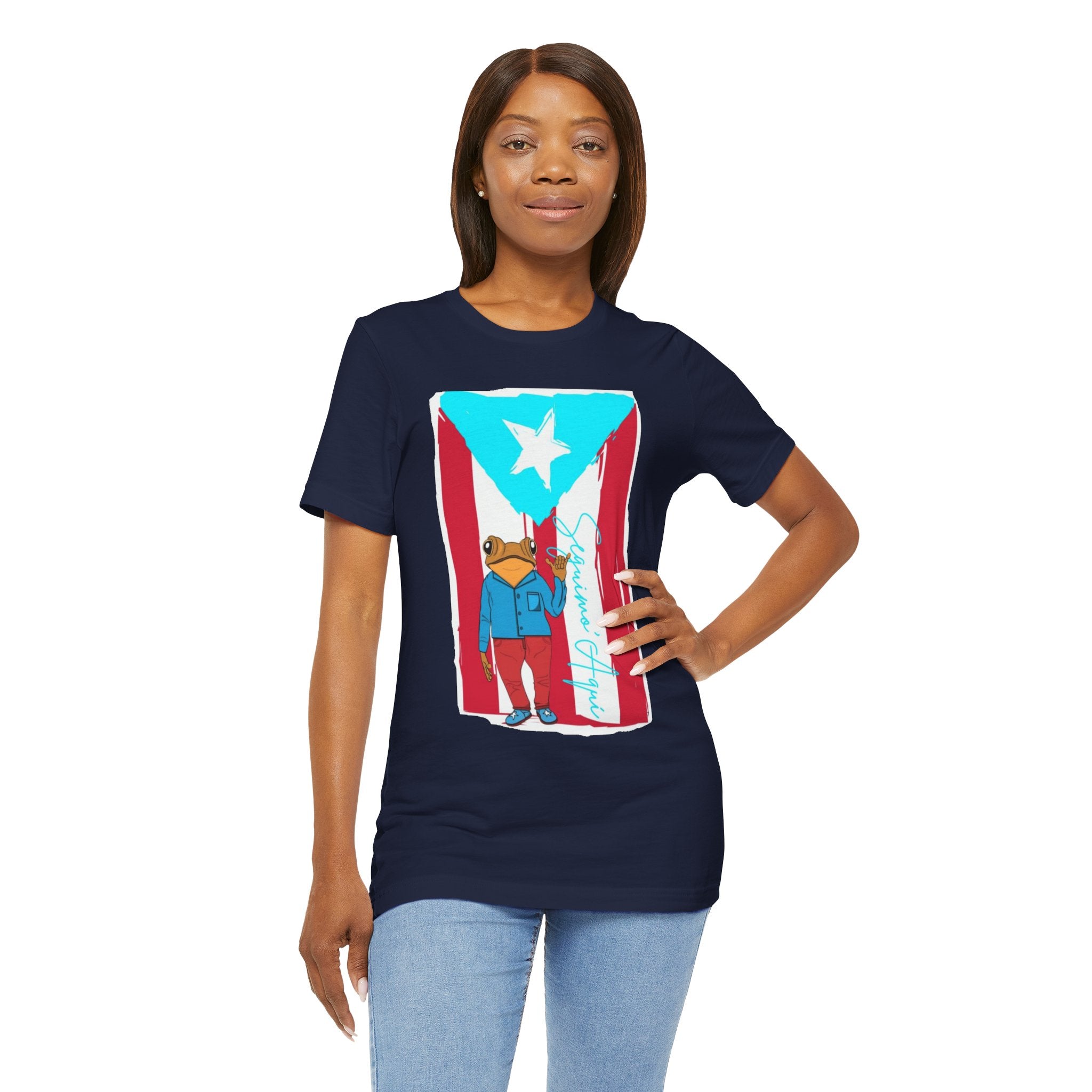 Puerto Rican Coqui Flag T‑Shirt  Boricua Pride Tee