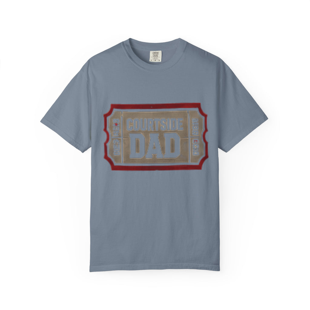 Courtside Dad T-Shirt — Vintage Ticket-Style Basketball Dad Tee