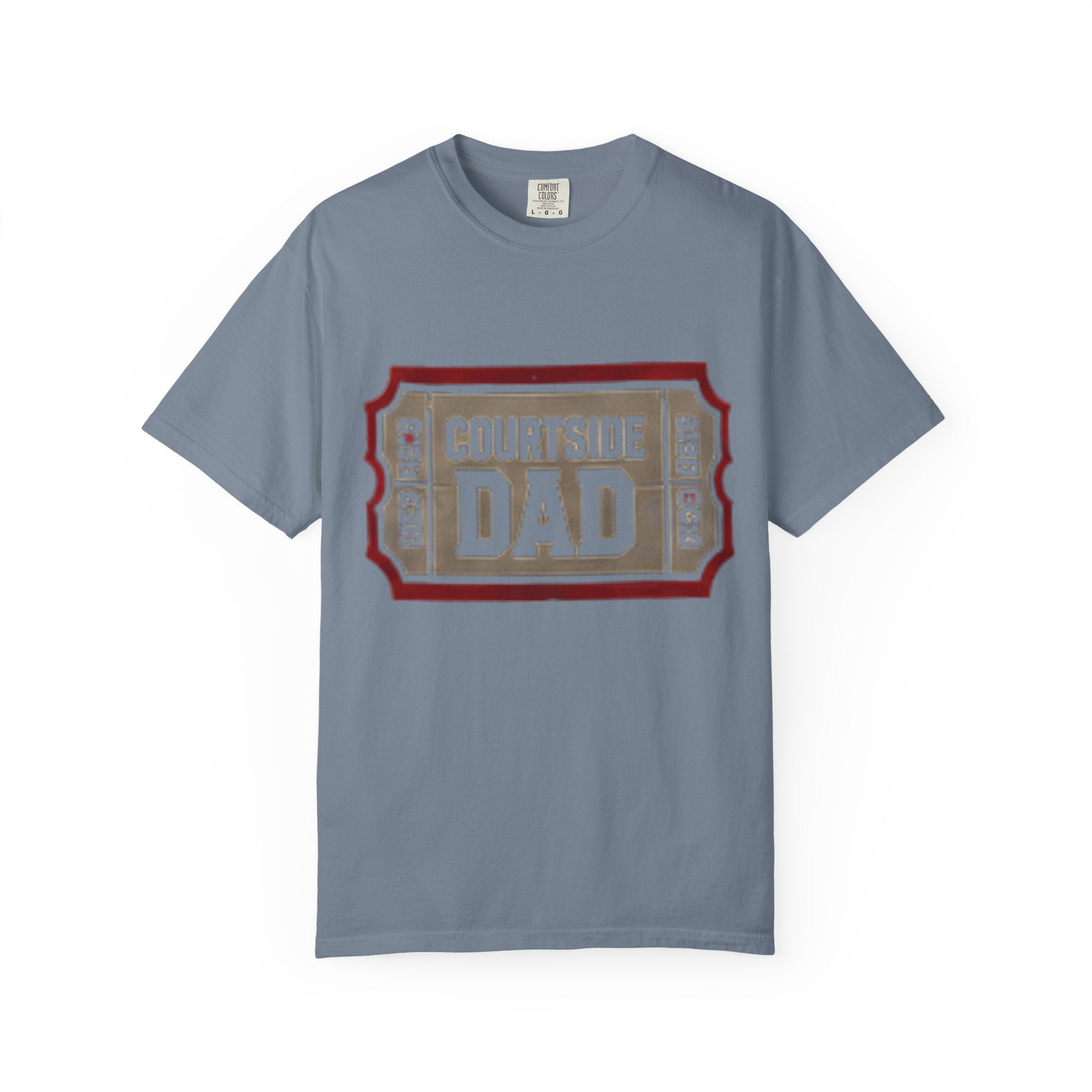 Courtside Dad T-Shirt — Vintage Ticket-Style Basketball Dad Tee