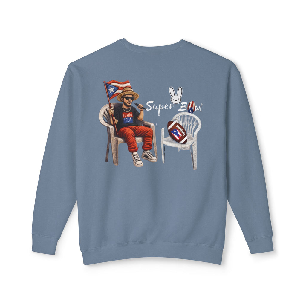 Benito Super Bowl 94 Puerto Rico Shirt Chair Vibes Crewneck Sweatshirt