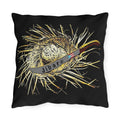 Puerto Rico Culture Pillow Outdoor Pillow – Rustic Straw Hat & Machete Design (Jibaro)