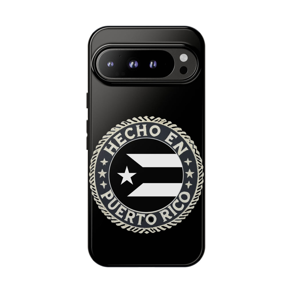 Hecho en Puerto Rico Phone Case  Puerto Rican Flag Emblem Tough Protective Cover