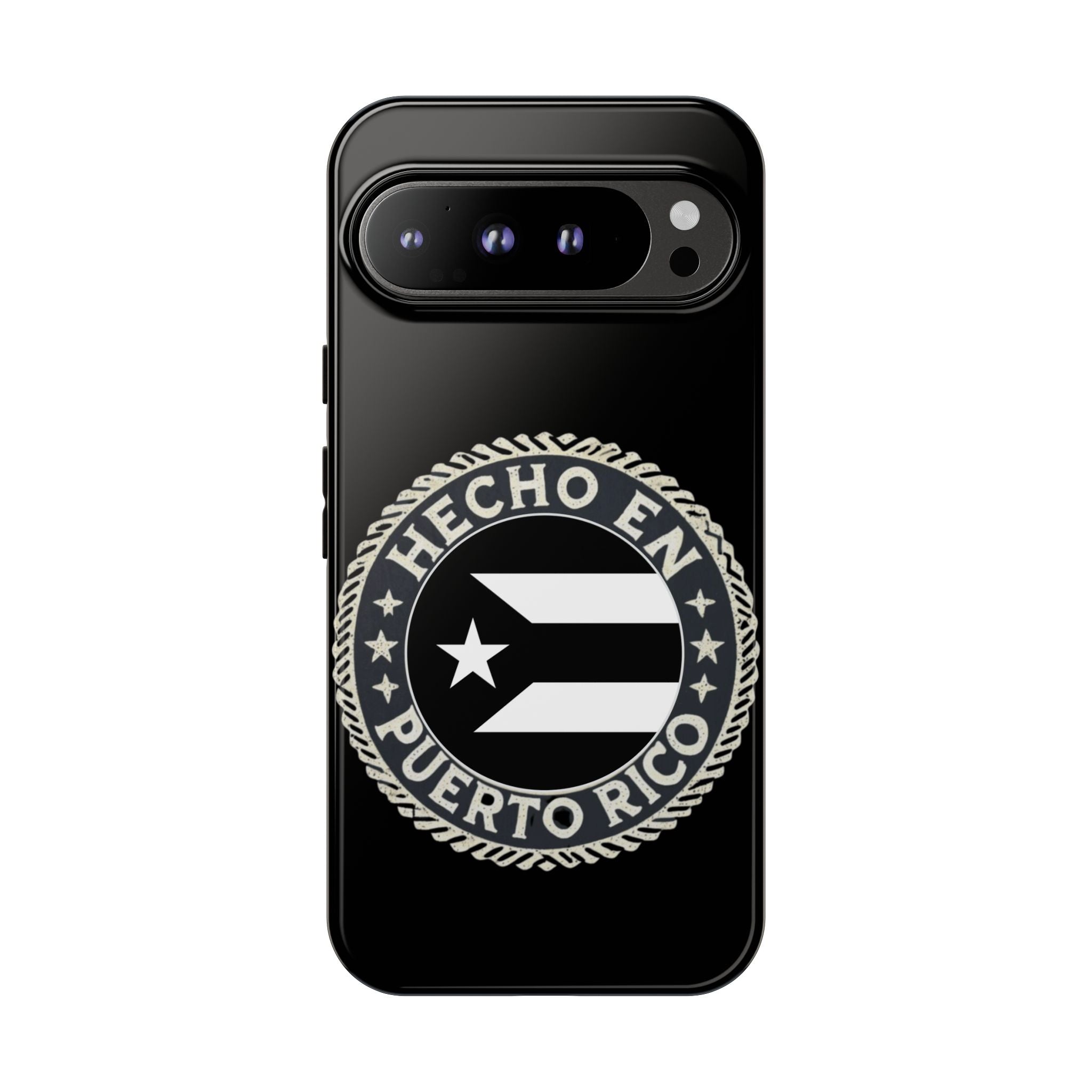 Hecho en Puerto Rico Phone Case  Puerto Rican Flag Emblem Tough Protective Cover