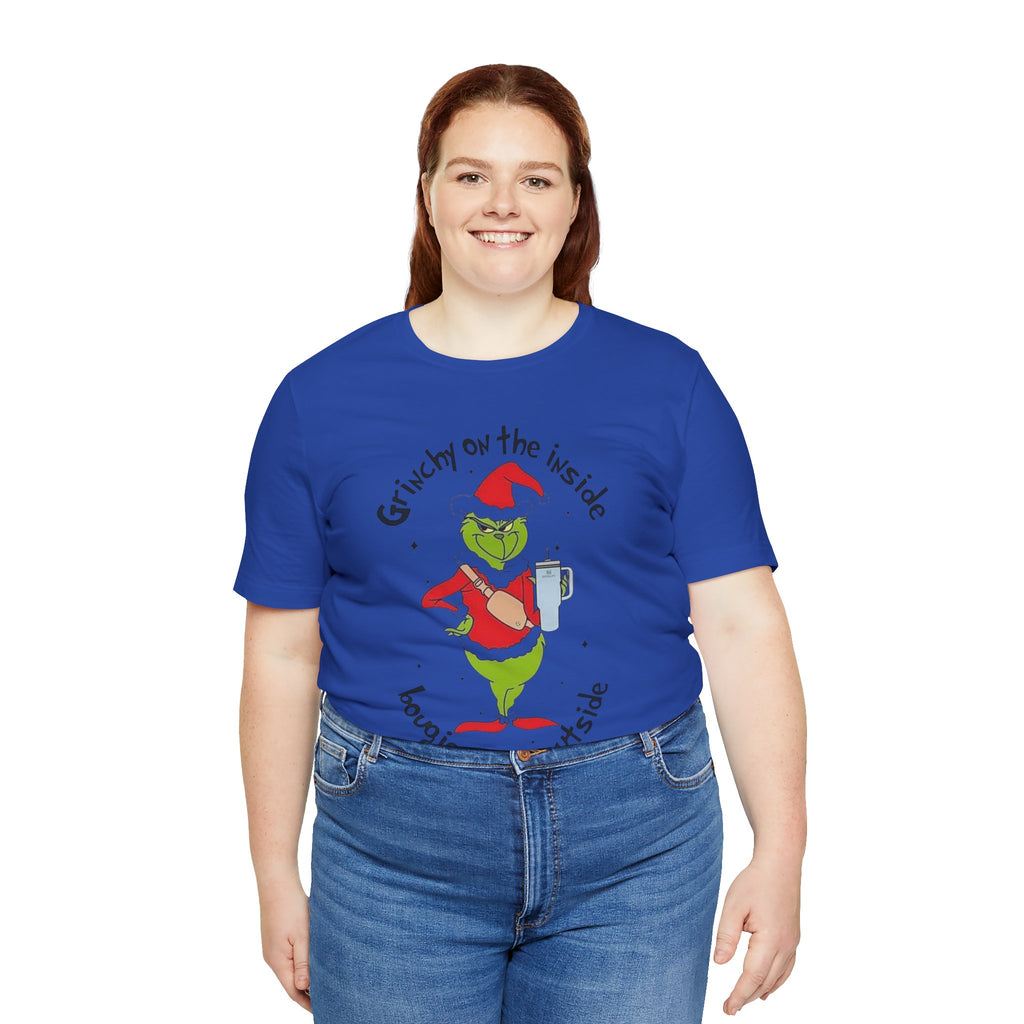 Grinch-Inspired Holiday Tee: 'Grinchy on the Inside, Boogie on the Outside'