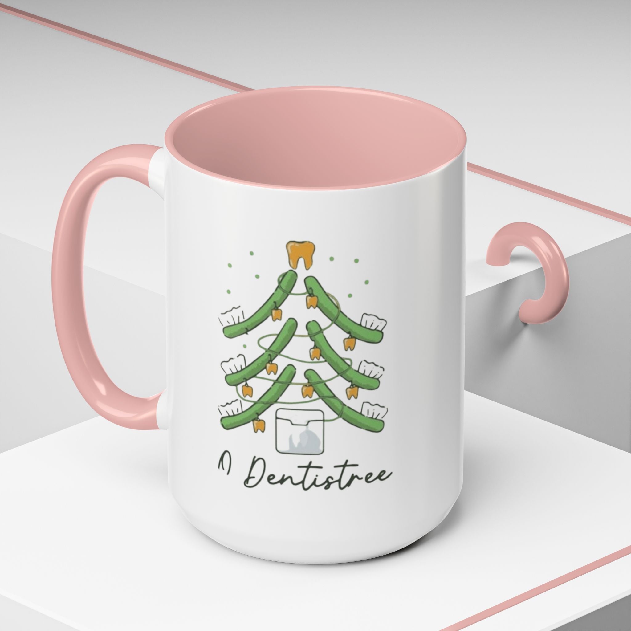 Dentist Christmas Mug - 'A Dentistree' Holiday Coffee Cup (11/15oz)