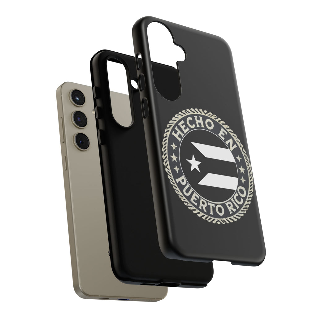 Hecho en Puerto Rico Phone Case  Puerto Rican Flag Emblem Tough Protective Cover