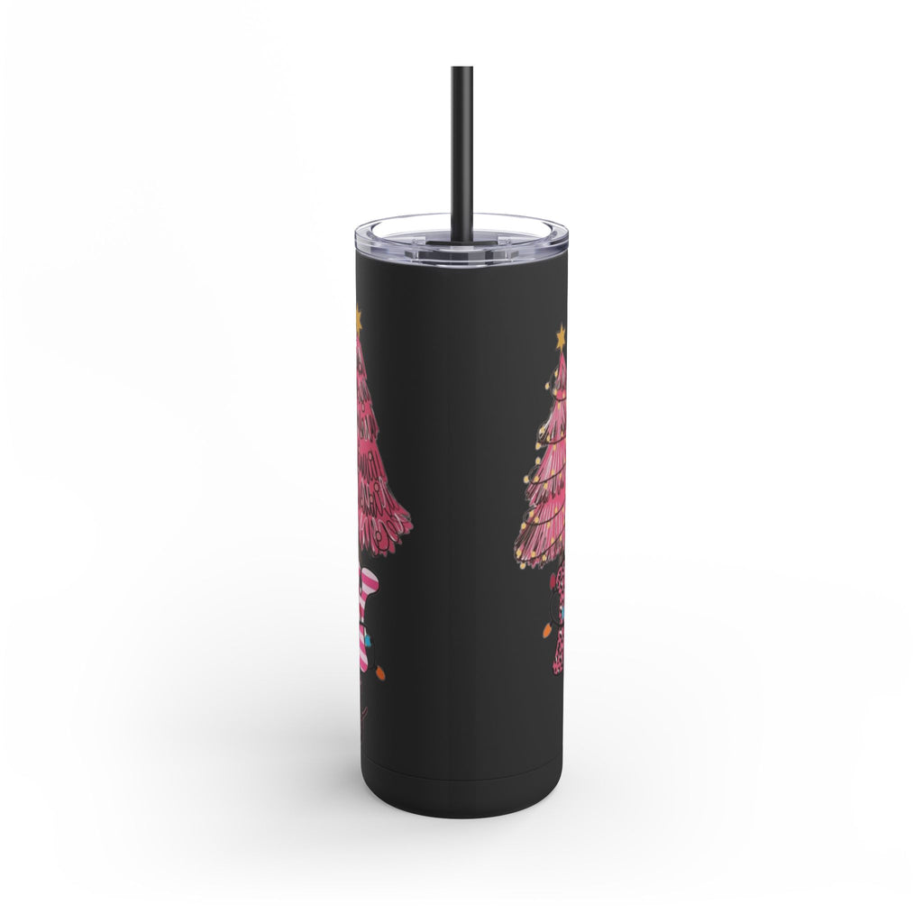 Christmas Tree Tumbler - 20oz Skinny Matte Drinkware Christmas gift mug