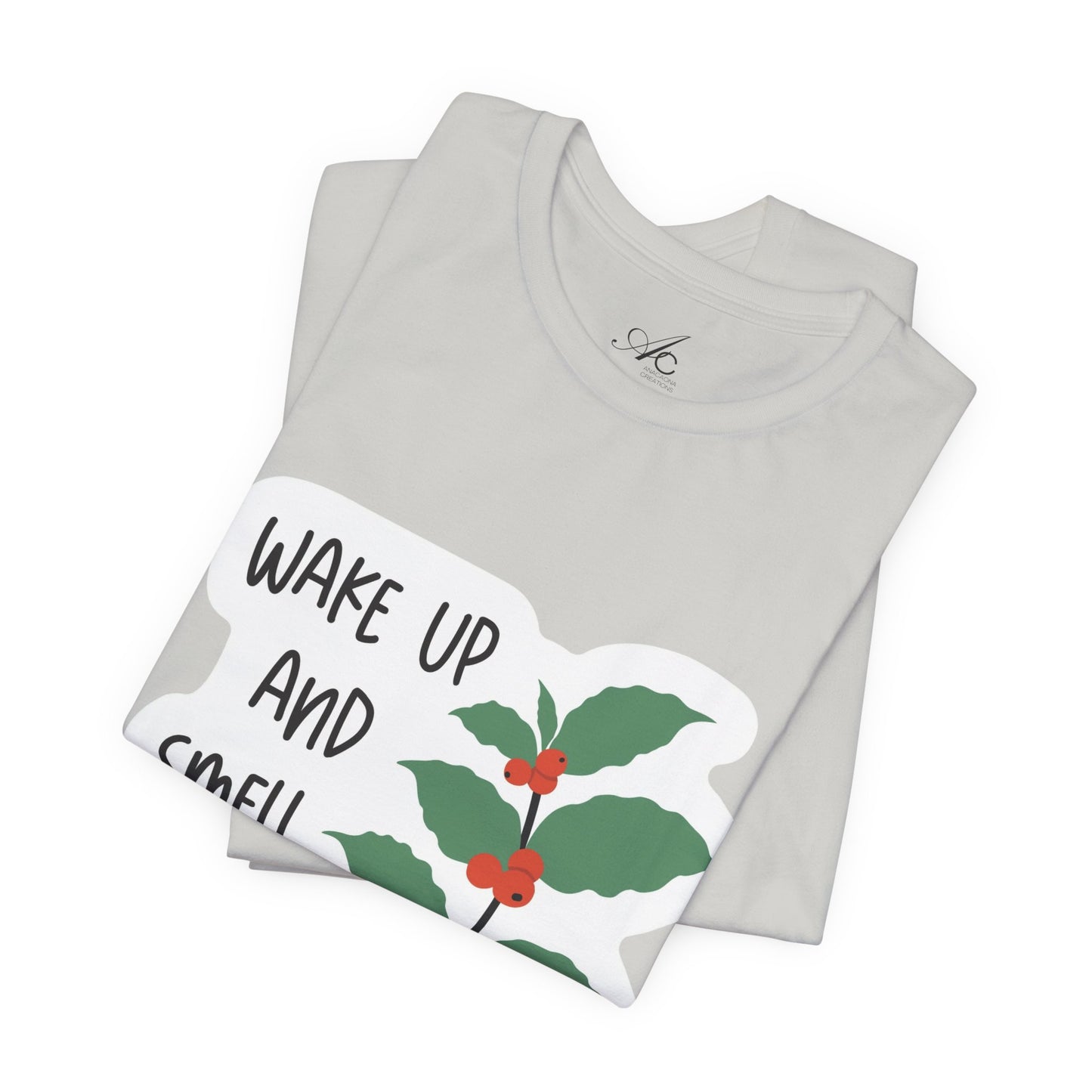 Wake Up and Smell the Coffee Tee  Coffee Plant Graphic T-Shirt
