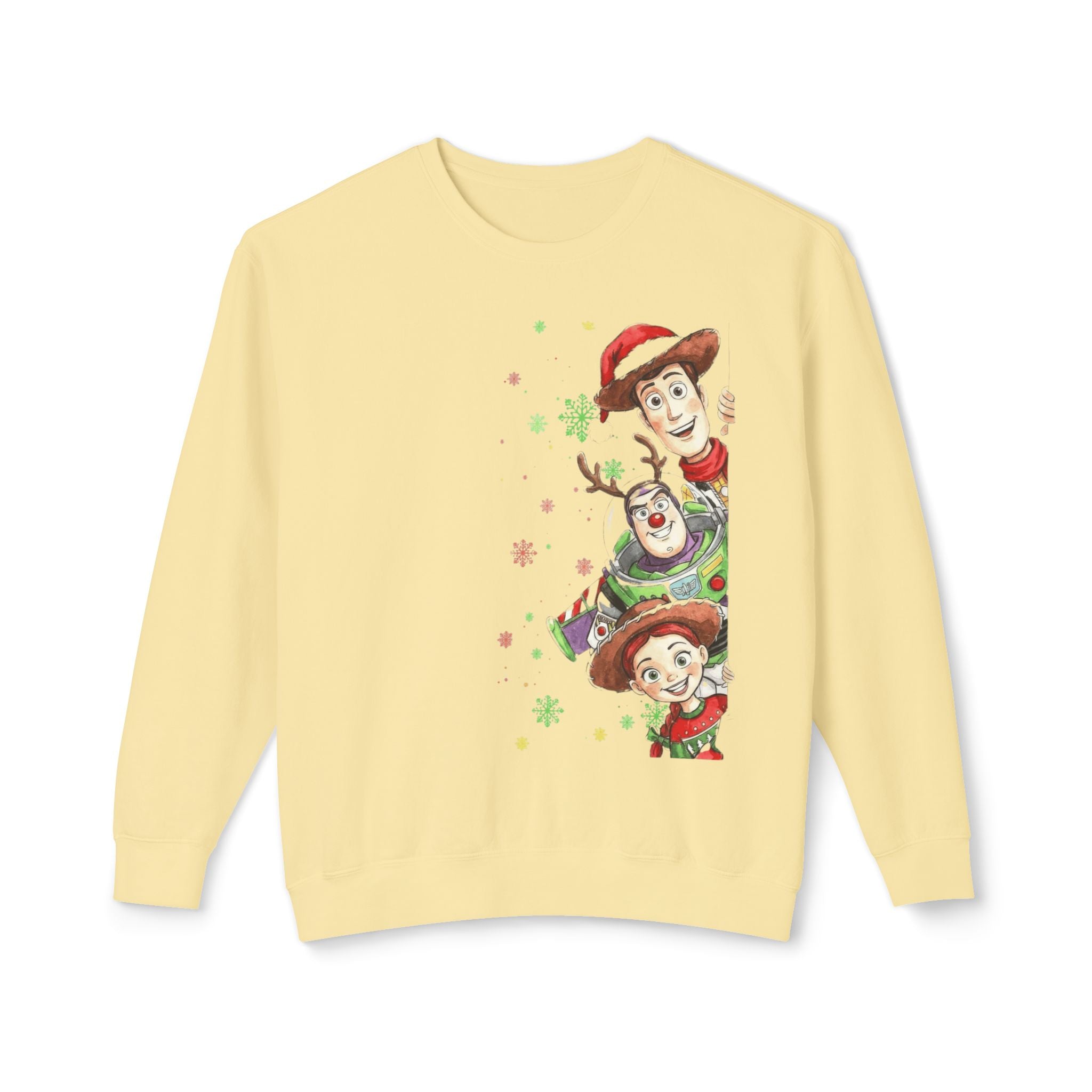 Christmas Toy Cowboy Crewneck Sweatshirt  Festive Woody & Friends Holiday Sweatshirt Cartoon Christmas T-shirts and Sweaters