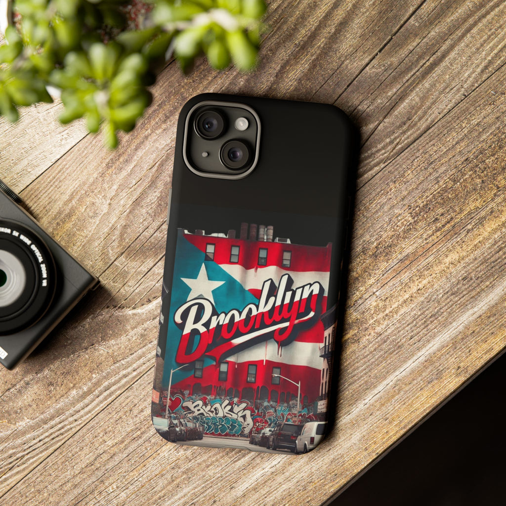 Brooklyn Street Art Phone Case  Urban Graffiti Protective Cover