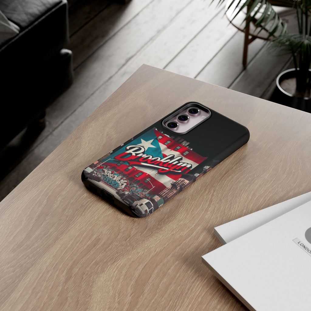 Brooklyn Street Art Phone Case  Urban Graffiti Protective Cover
