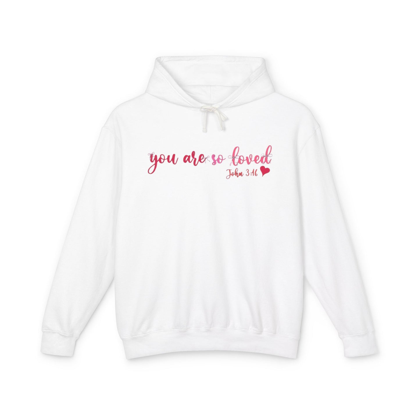 Mama Hoodie "You Are So Loved" — Christian Mama Lightweight Hooded Sweatshirt