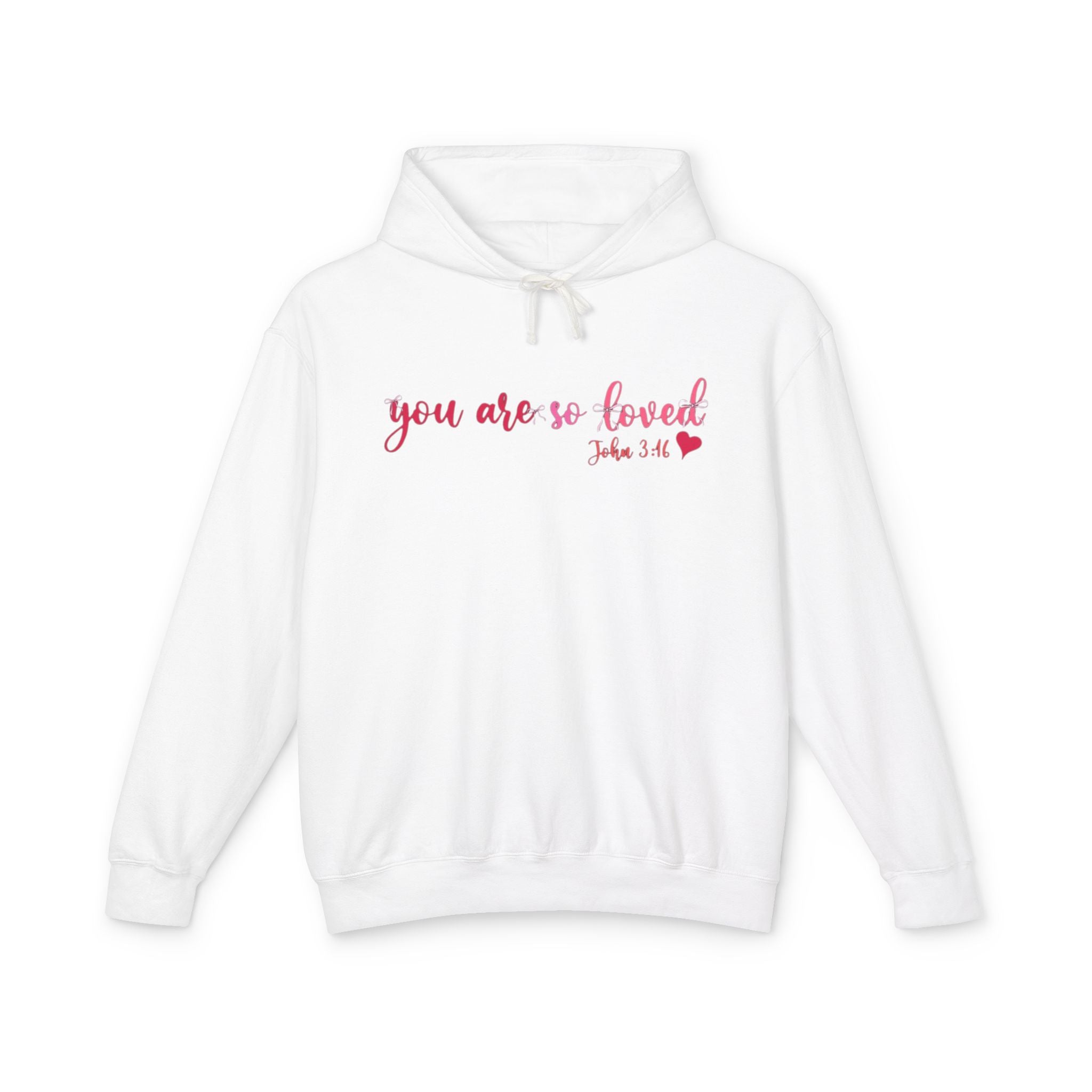 Mama Hoodie "You Are So Loved" — Christian Mama Lightweight Hooded Sweatshirt