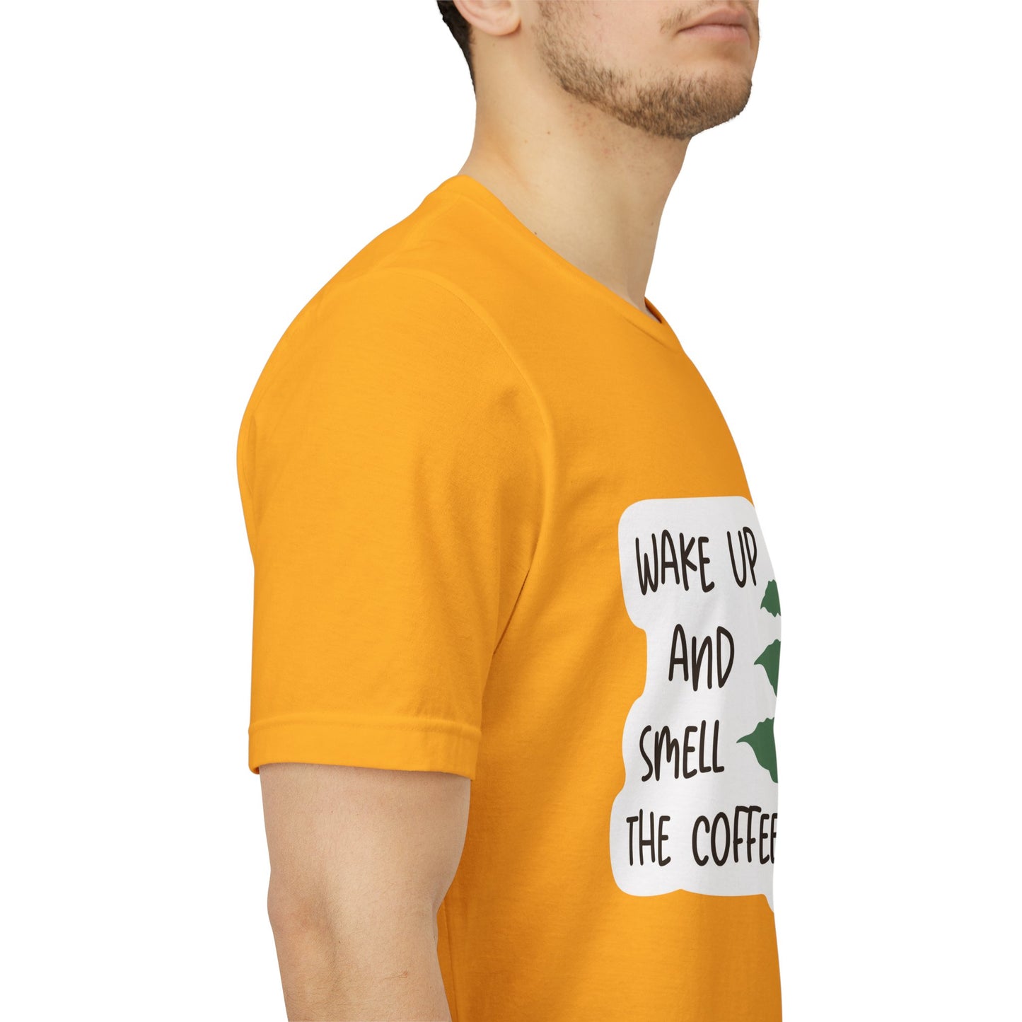 Wake Up and Smell the Coffee Tee  Coffee Plant Graphic T-Shirt