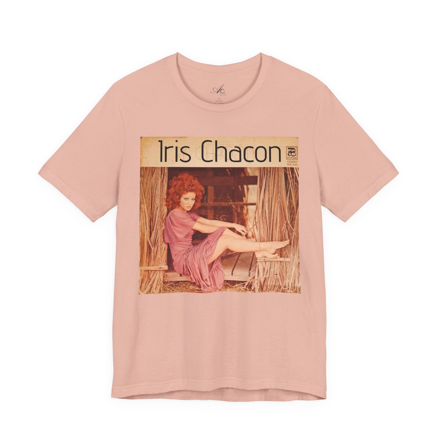 Retro Iris Chacon Unisex Tee, Vintage Music Shirt, Bohemian T-Shirt, Gift for Her, 90s Style Top