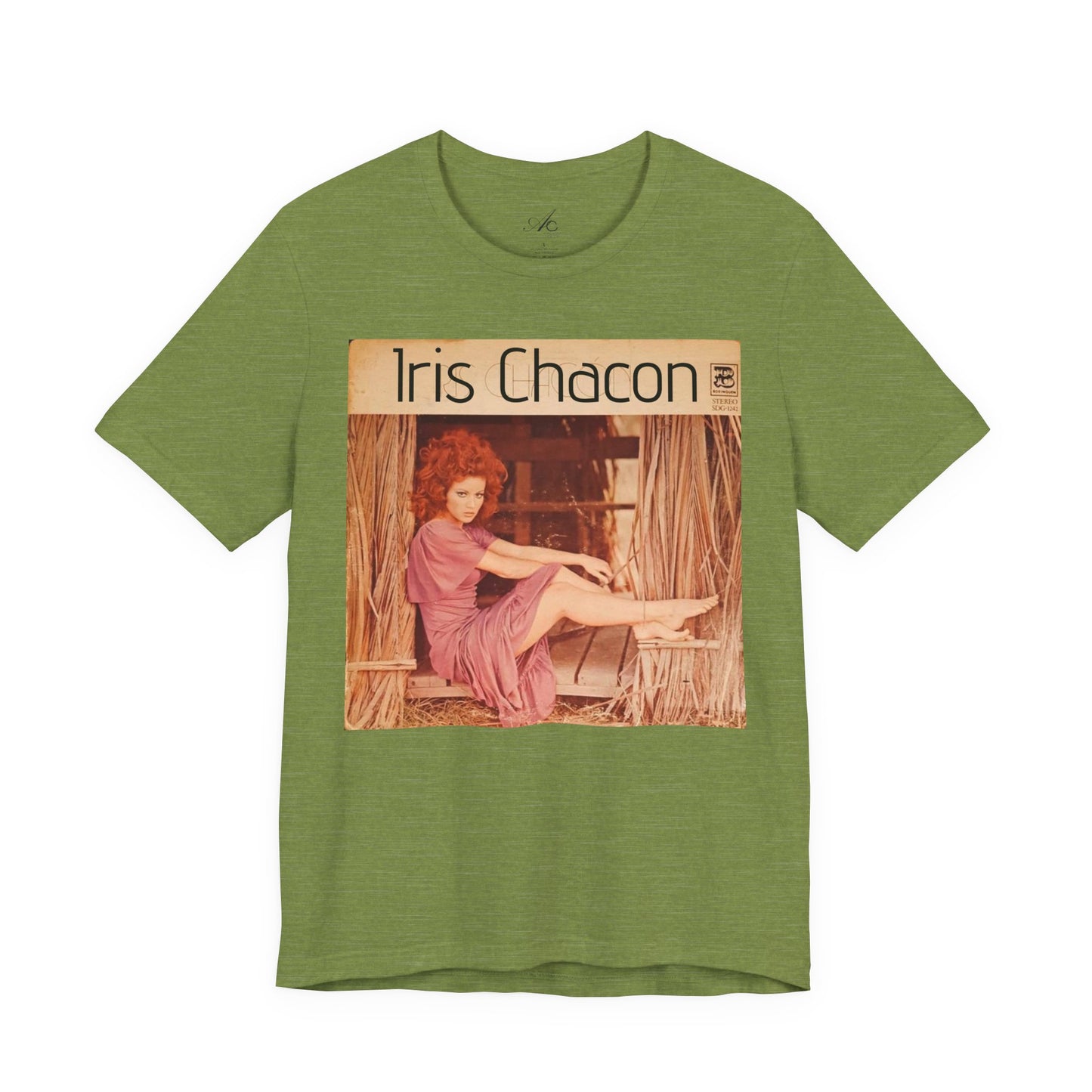 Retro Iris Chacon Unisex Tee, Vintage Music Shirt, Bohemian T-Shirt, Gift for Her, 90s Style Top