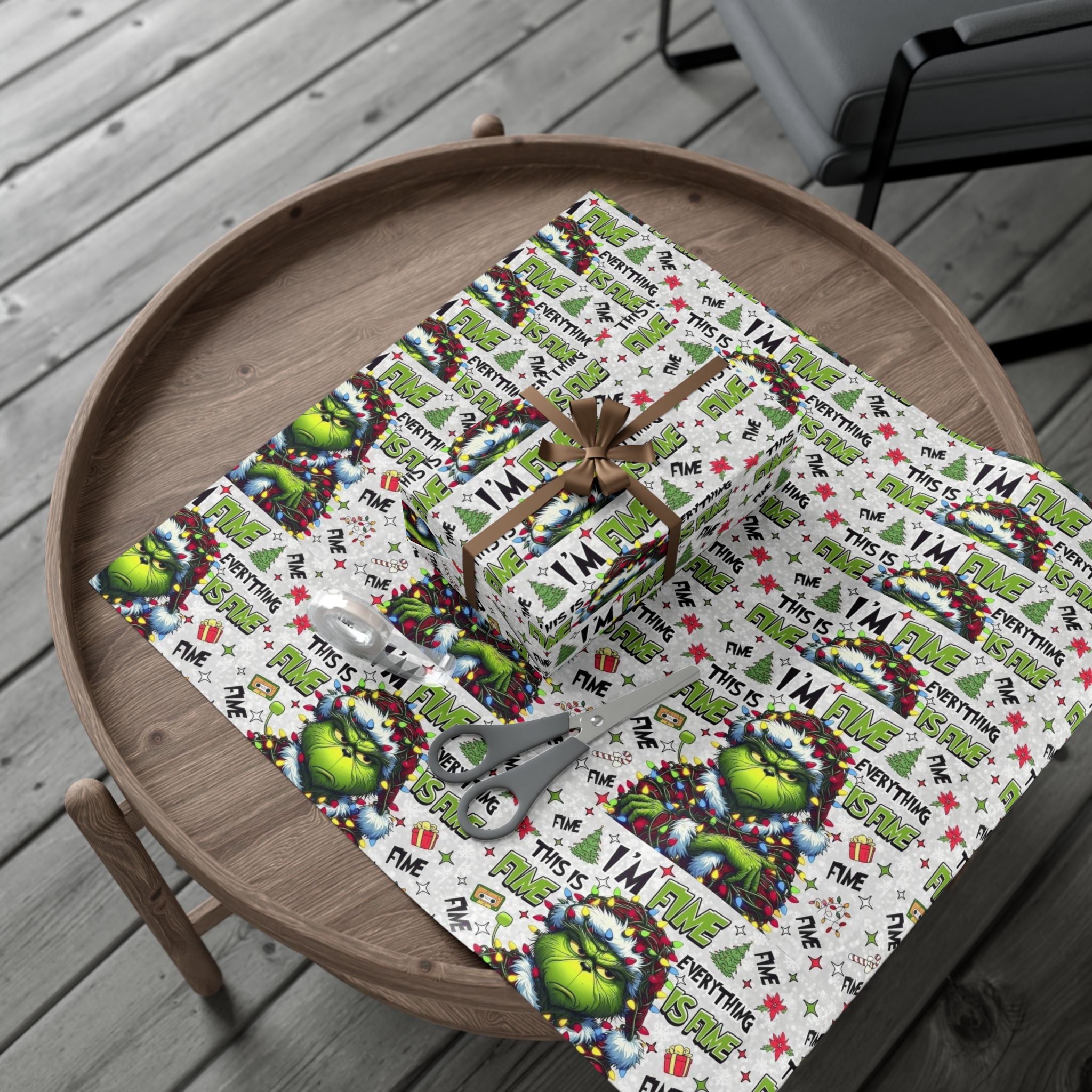 Festive Wrapping Paper  Whimsical Holiday Gift Wrap | Christmas Paper Roll | Fun & Unique Gift Packaging