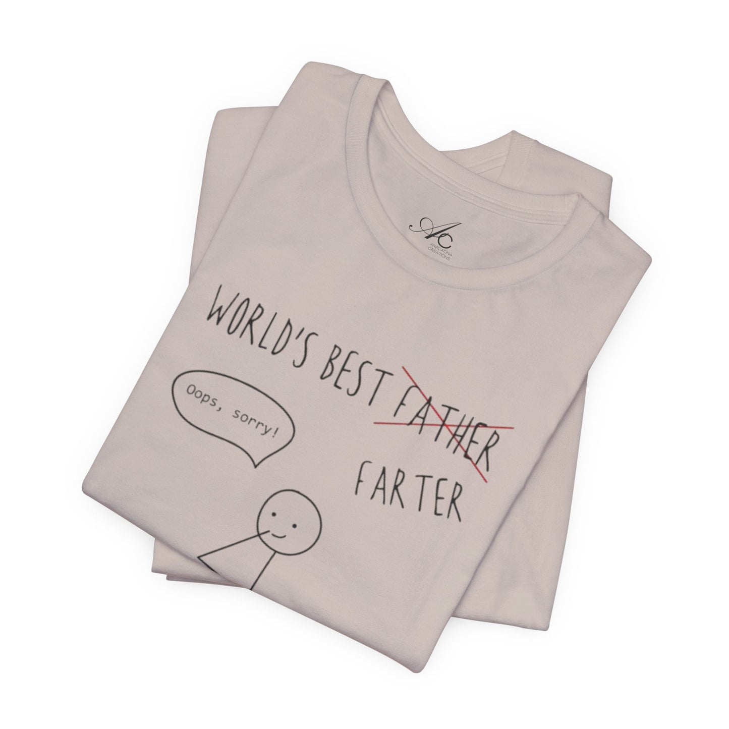 Funny Unisex T-Shirt for Dad, World's Best Farter Tee, Best Dad Ever Shirt, Gift for Father's Day, Dad Humor Apparel