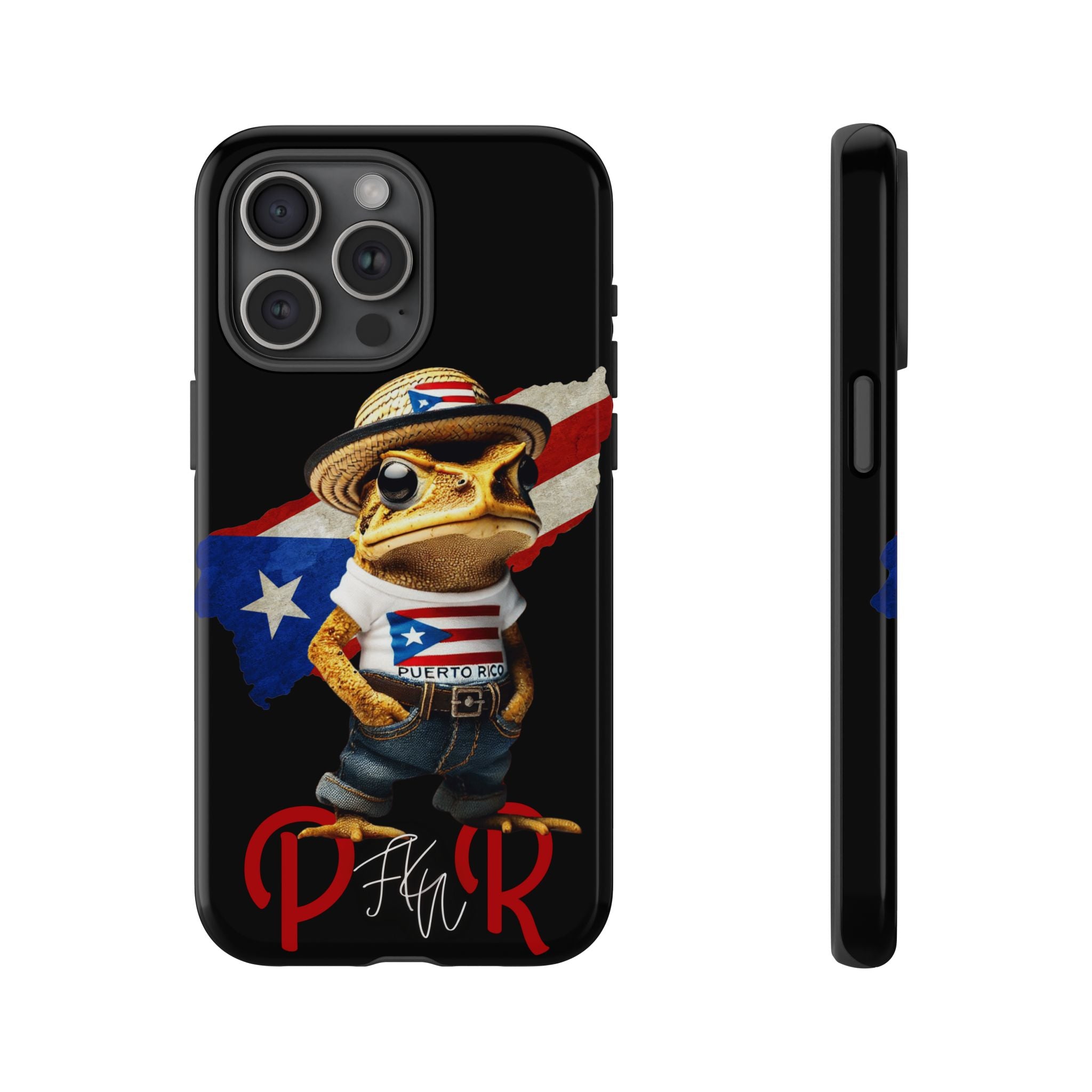 Puerto Rican Frog Tough Phone Case  Puerto Rico Flag Patriotic Protective Case