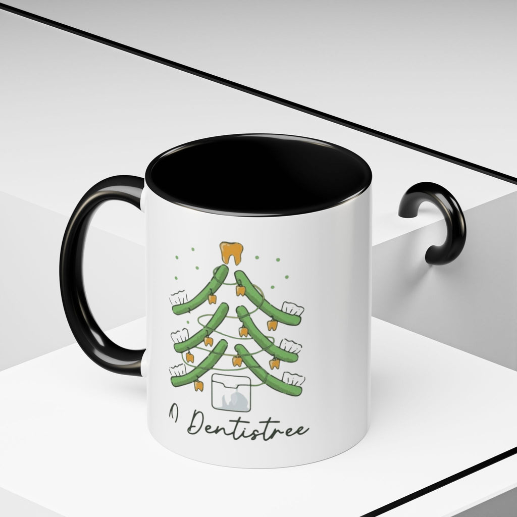 Dentist Christmas Mug - 'A Dentistree' Holiday Coffee Cup (11/15oz)