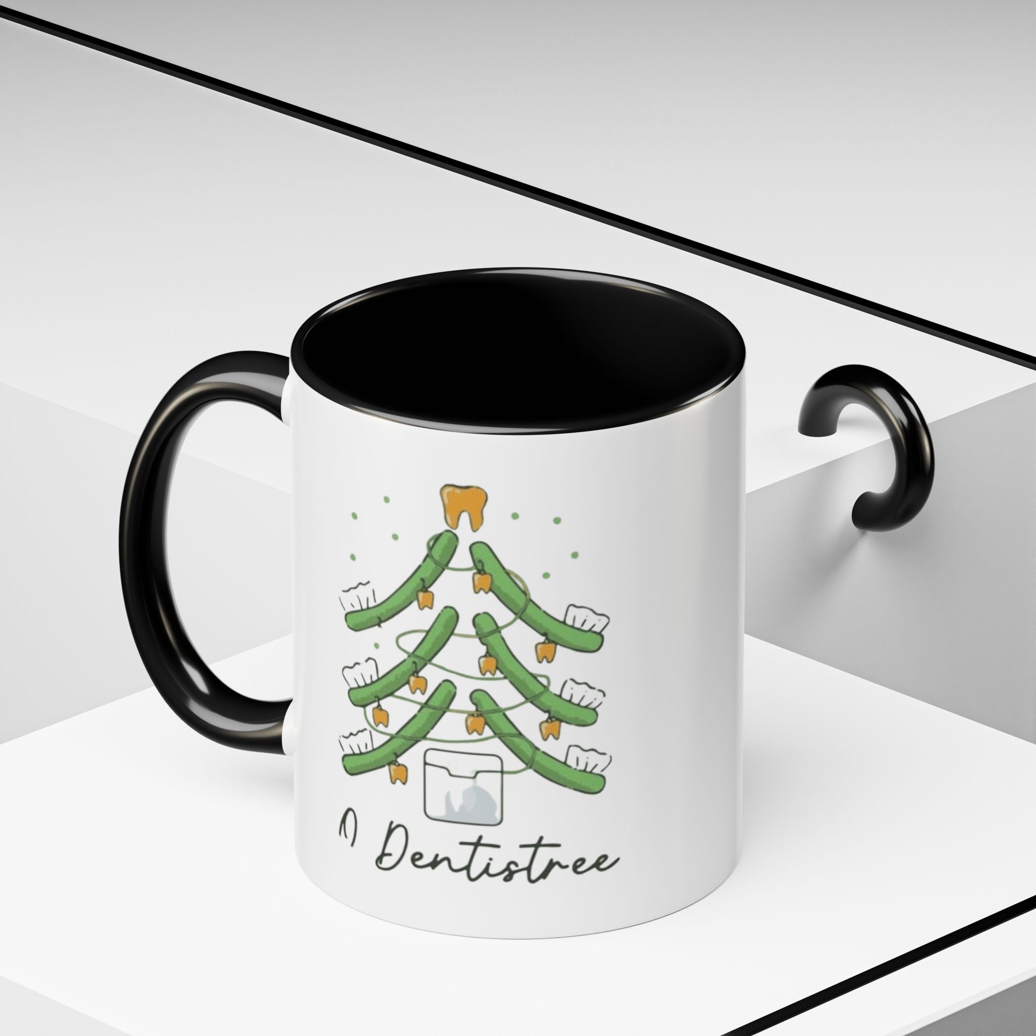 Dentist Christmas Mug - 'A Dentistree' Holiday Coffee Cup (11/15oz)