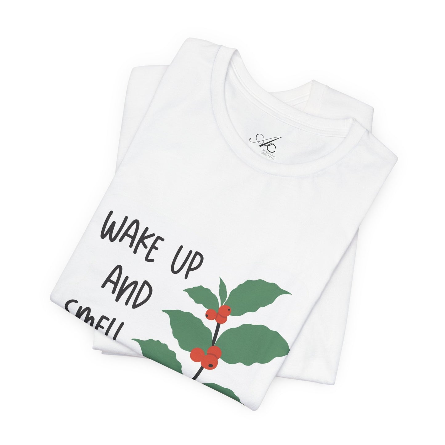 Wake Up and Smell the Coffee Tee  Coffee Plant Graphic T-Shirt