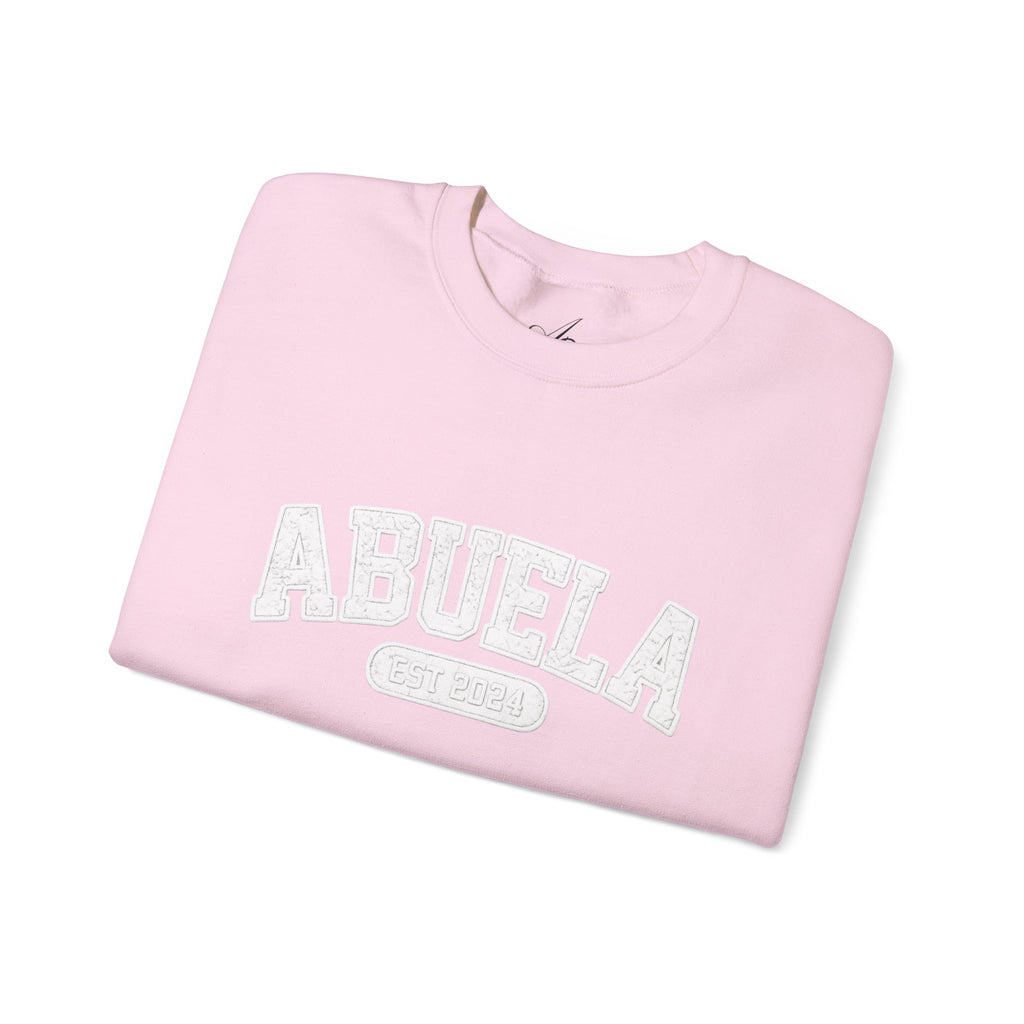 Abuela Varsity Crewneck Sweatshirt Cozy Grandma Gift Minimal Everyday Family Love Apparel