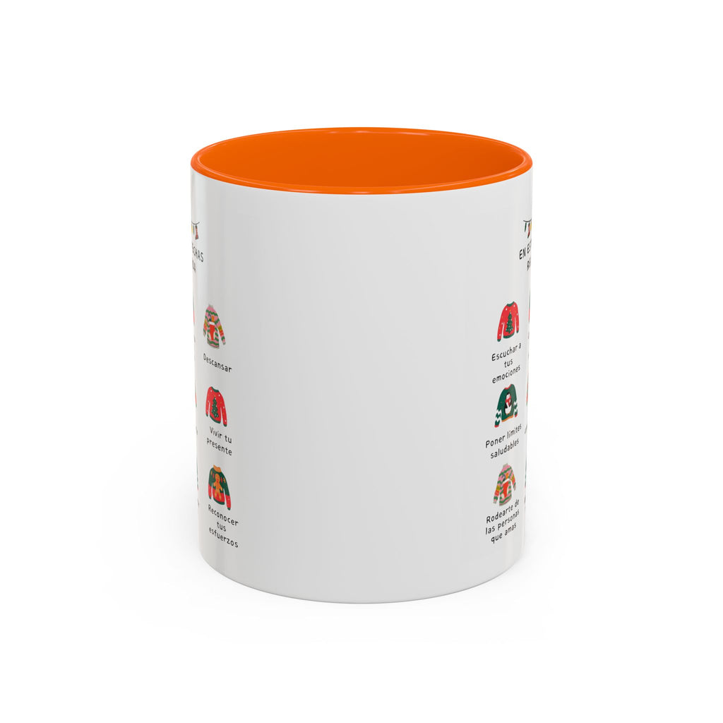 Coffee Mug — 'En Estas Fechas Recuerda' Holiday Sweater Reminder Accent Mug (11/15oz)