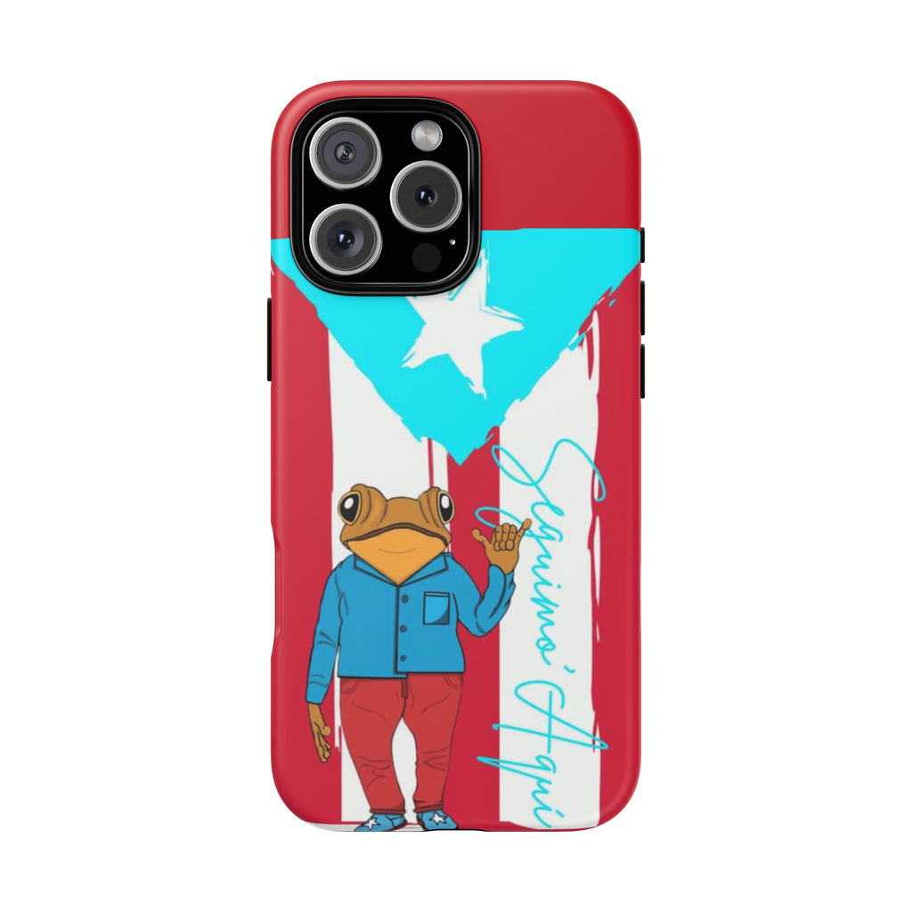 Puerto Rican Flag Frog Design ("Señorita Hops")Phone Case Isla del Encanto Phone Case – Puerto Rican Style