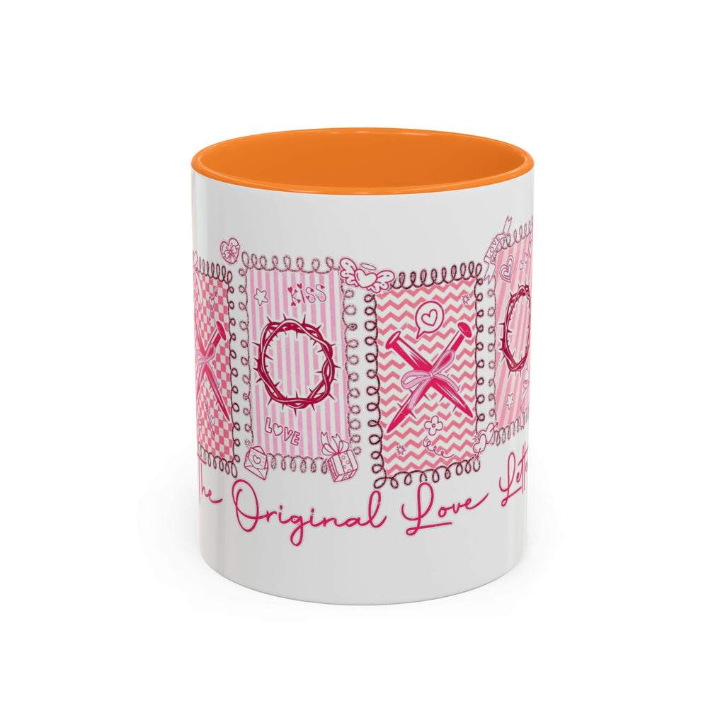 Love Letters XOXO Ceramic Mug — Colorful 11oz & 15oz Coffee Cup