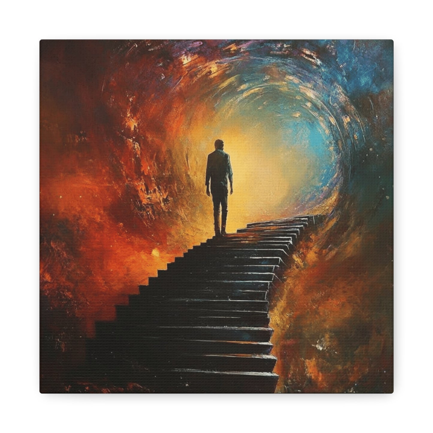 Embrace the Spirit of Nature and Free-Flowing Boho Vibes Spiritual Journey Canvas Art, Inspirational  Meditation Decor, Inspirational Quote Wall Art