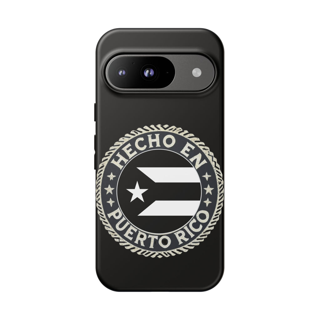 Hecho en Puerto Rico Phone Case  Puerto Rican Flag Emblem Tough Protective Cover