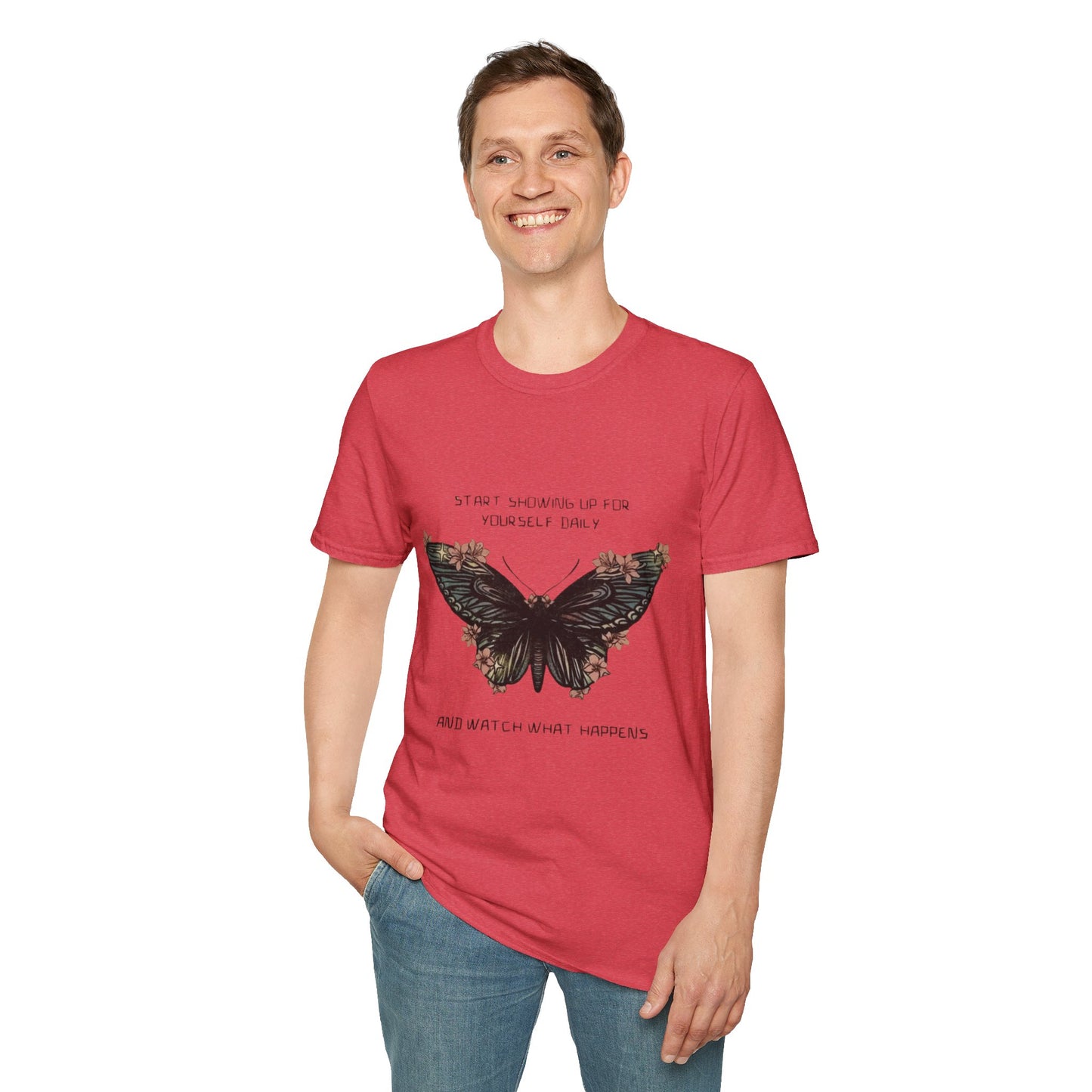 Wear Your Peace. Inspirational Butterfly T-Shirt, Motivational Gift, Unisex Tee, Nature Lover Shirt, Self-Care Apparel, Birthday Gift Idea