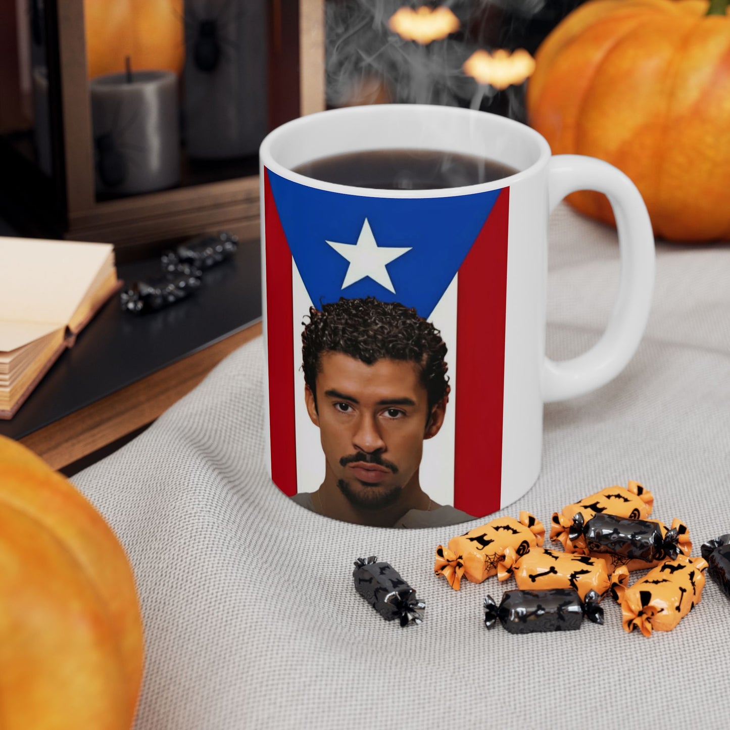 Puerto Rican Pride Ceramic Mug, Unique Gift for Coffee Lovers, 11oz & 15oz Sizes, Perfect for Holidays and Celebrations