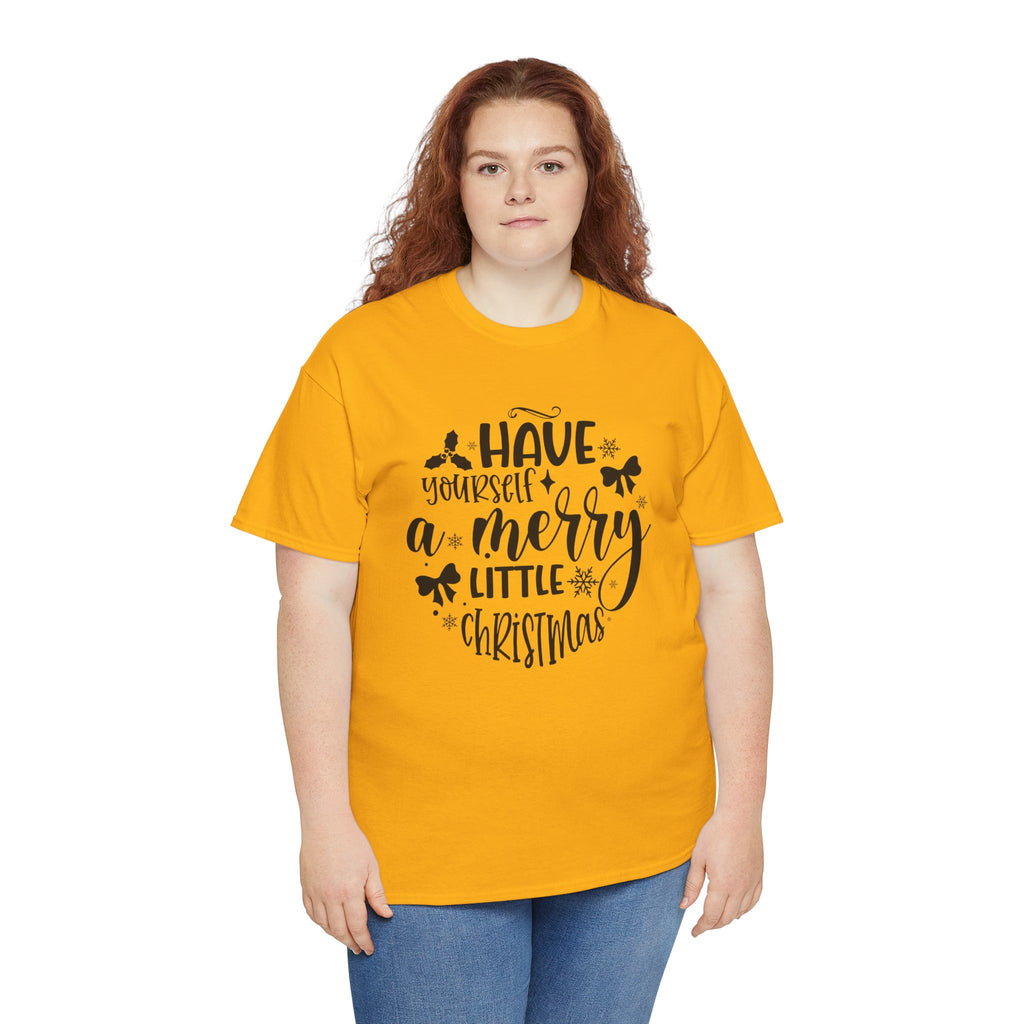 Merry Christmas Cotton Tee Holiday Graphic Tees & Cozy Festive Wear