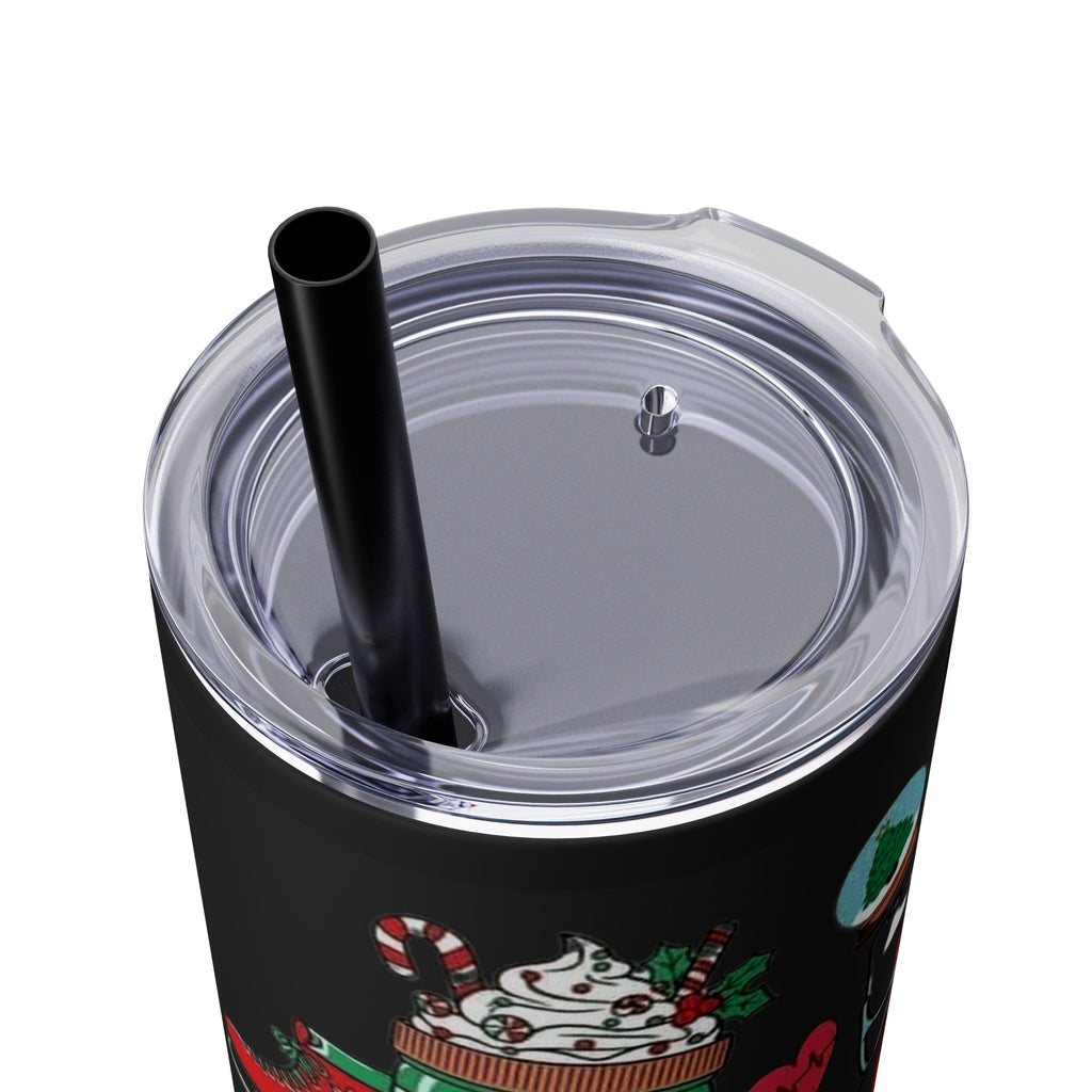 Emergency Department Nurse Christmas Skinny Tumbler - 20oz Holiday Medical Travel Cup with Straw Medical Christmas Mug