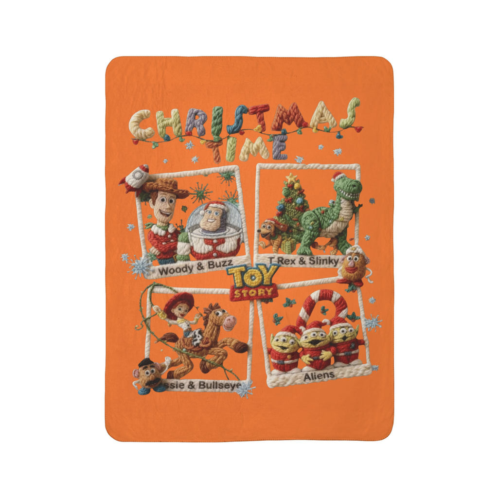 Magical Christmas Cartoon Blanket Toy Story Christmas Fleece Blanket