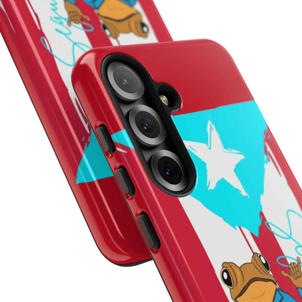 Puerto Rican Flag Frog Design ("Señorita Hops")Phone Case Isla del Encanto Phone Case – Puerto Rican Style