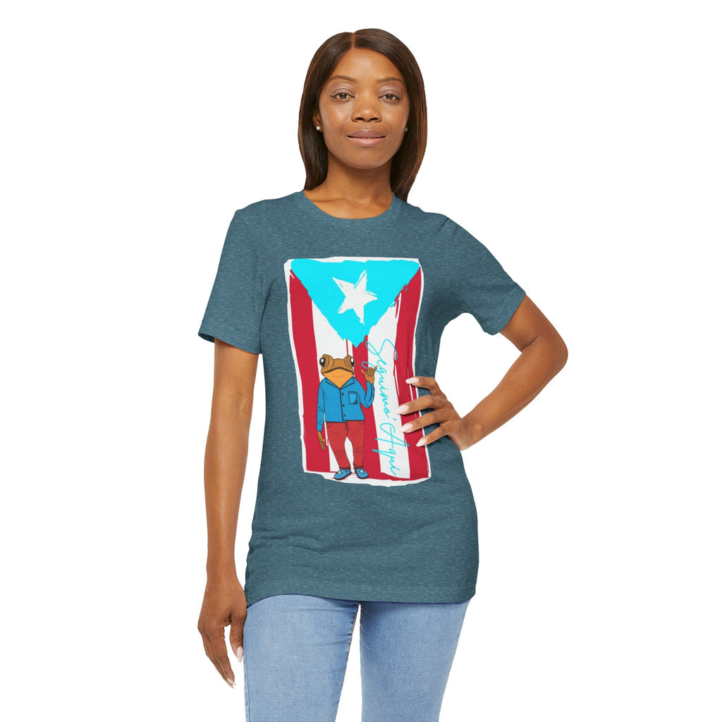 Puerto Rican Coqui Flag T‑Shirt  Boricua Pride Tee