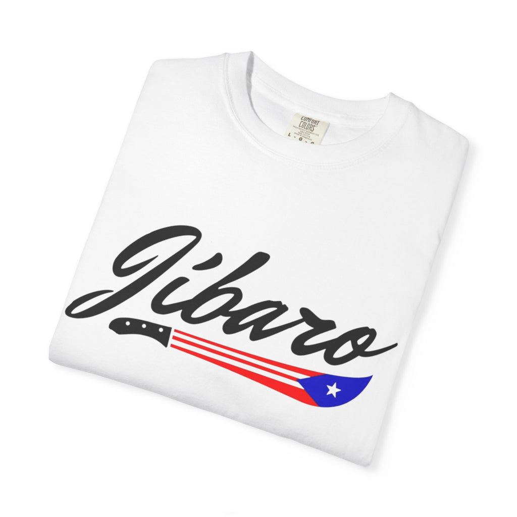T-Shirt  "Jíbaro" Puerto Rican Heritage Tee (Back Machete  Sombrero de Paja Design) Puerto Rico’s Navidades