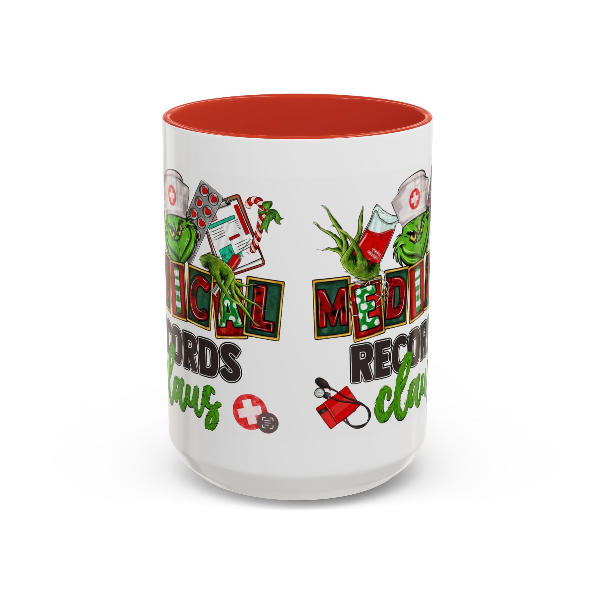 Medical Records Claus Coffee Mug — Funny Holiday Nurse & Medical Staff Gift (11/15oz) Medical Christmas Mug,